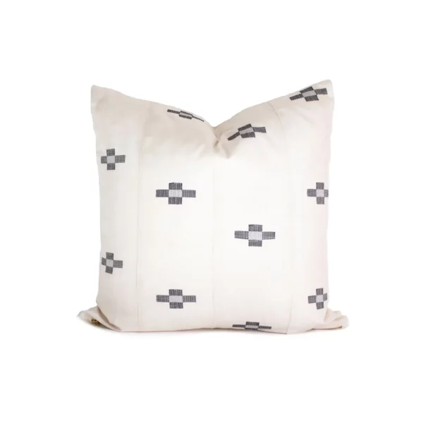 Ivory & Black Pillow Cover