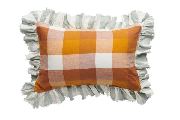 Biscuit & Fog Ruffle Pillowcase Set of Two - Image 3