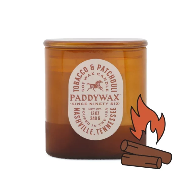 Vista 12 oz Candle - Tobacco + Patchouli - Image 3