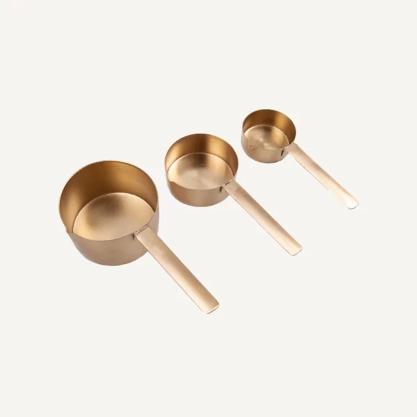 Brass Measuring Cup Set of 3 - Image 2