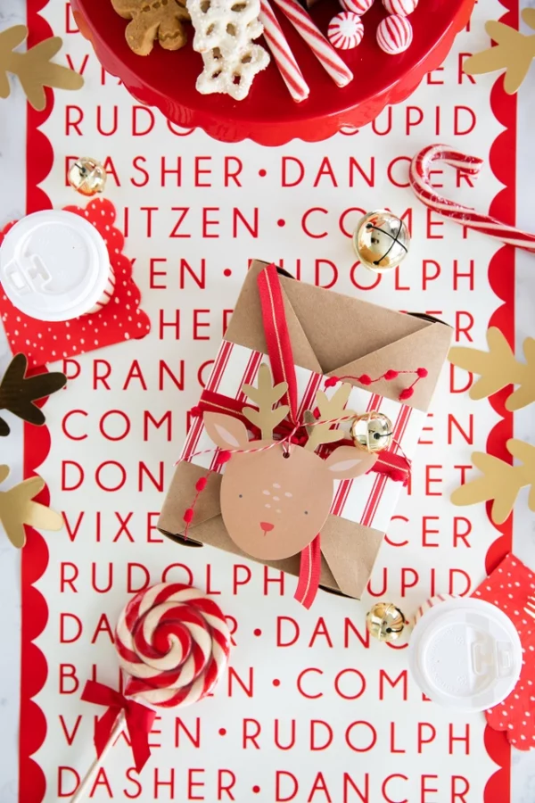 Dear Rudolph Reindeer Oversized Tags - Image 3