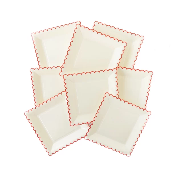 Believe White/Red Scallop 9" Plate - Image 2