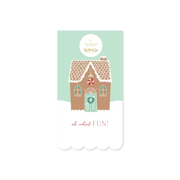 Gingerbread Scalloped Guest Napkin