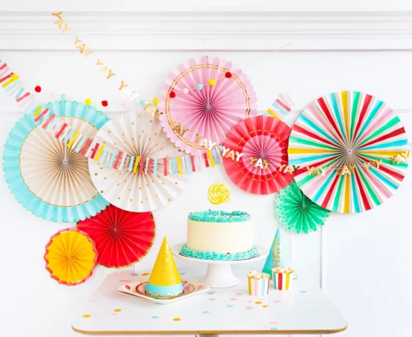 Hip Hip Hooray Party Fans - Image 4