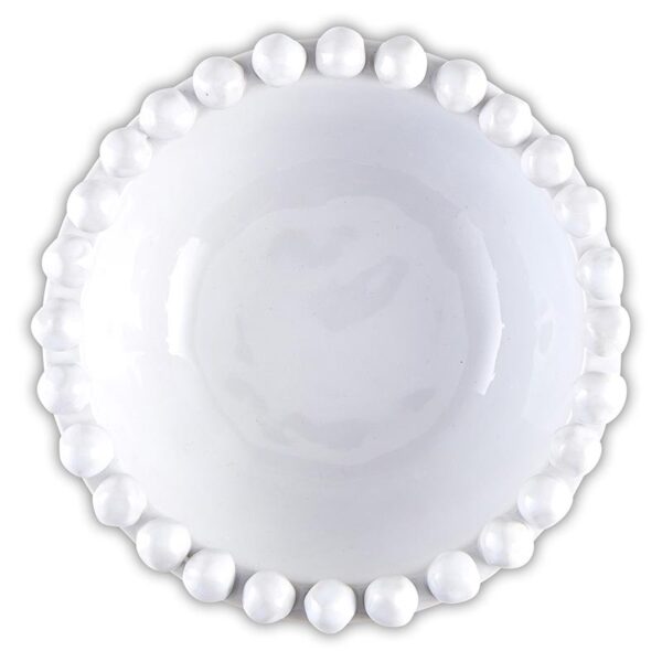 Small Dotted Edge Bowl, White - Image 2