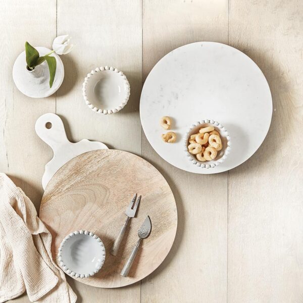 Small Dotted Edge Bowl, White - Image 4