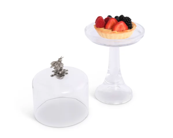 Honey Bee Glass Covered Cake / Dessert Stand