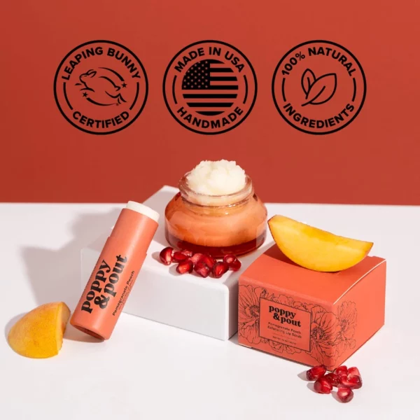 Poppy & Pout Pomegranate Peach Lip Balm: Double the Balm, Double the Delicious Hydration - Image 6