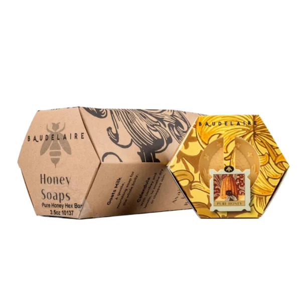 Pure Honey Soap Hex Box 3.5oz - Image 4