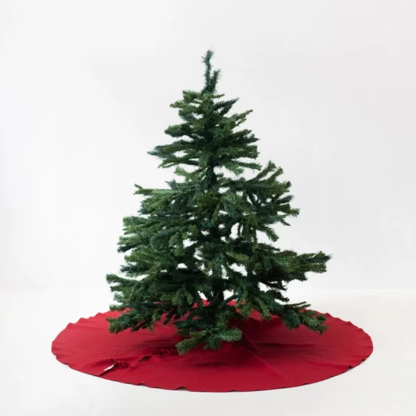 Lava Falls Linen Christmas Tree Skirt