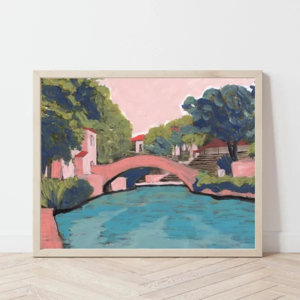 San Antonio Riverwalk Print, 8" x 10"