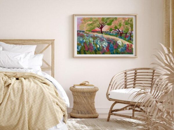 Texas Hill Country Bluebonnets Print, 8" x 10" - Image 2