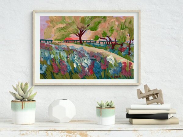 Texas Hill Country Bluebonnets Print, 8" x 10" - Image 3