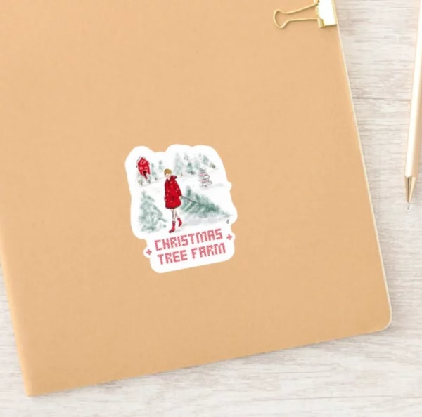 Taylor Swift Christmas Tree Farm Sticker - Image 2