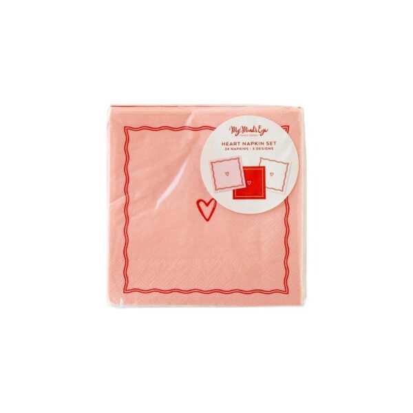 Middle Heart Cocktail Napkin Set