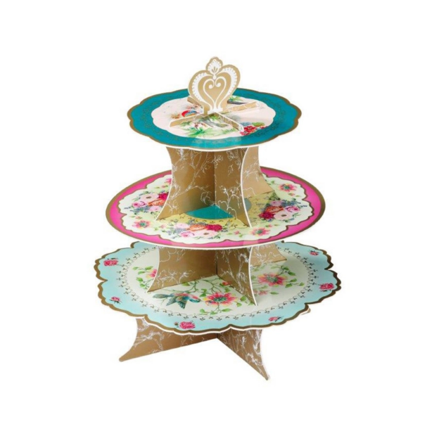 Truly Scrumptious 3 Tier Floral Cake Cardboard Stand - Image 5