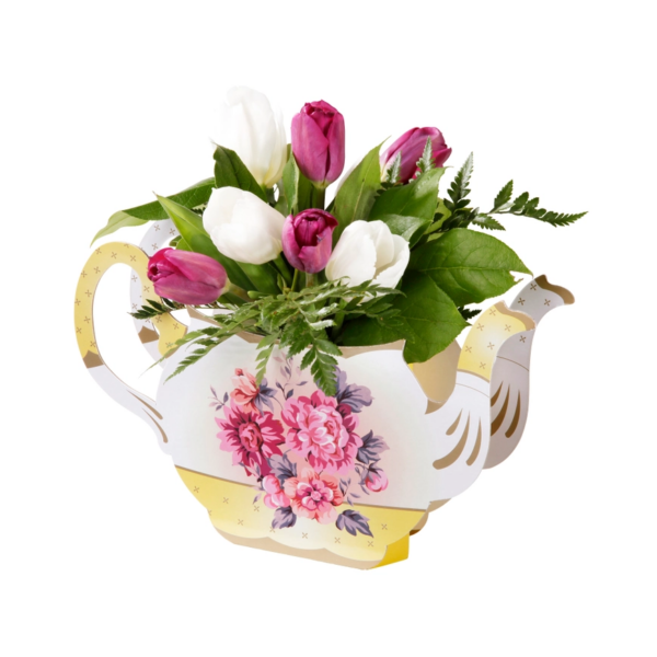 Truly Scrumptious Cardboard Teapot Flower Vase: A Whimsical Centerpiece