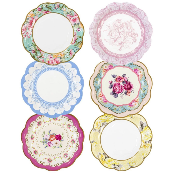 Truly Scrumptious, Vintage Paper Plates, 12 Pack