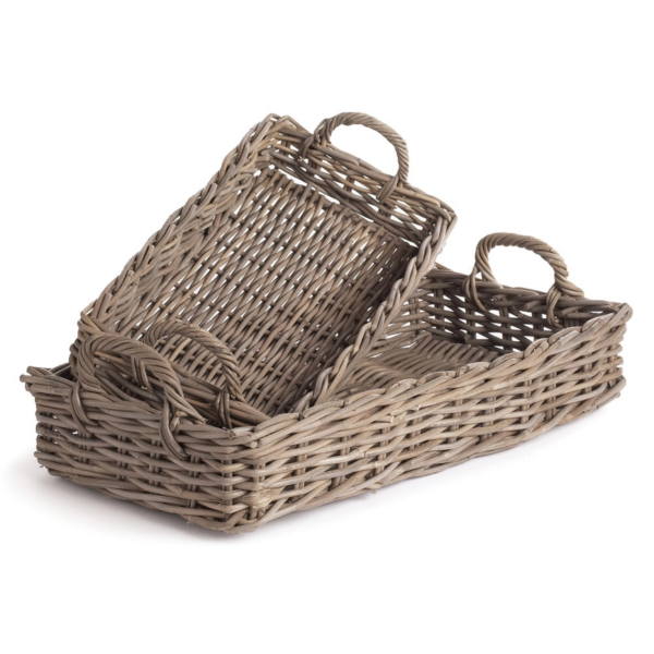 Normandy Rectangle Trays, Set of 2