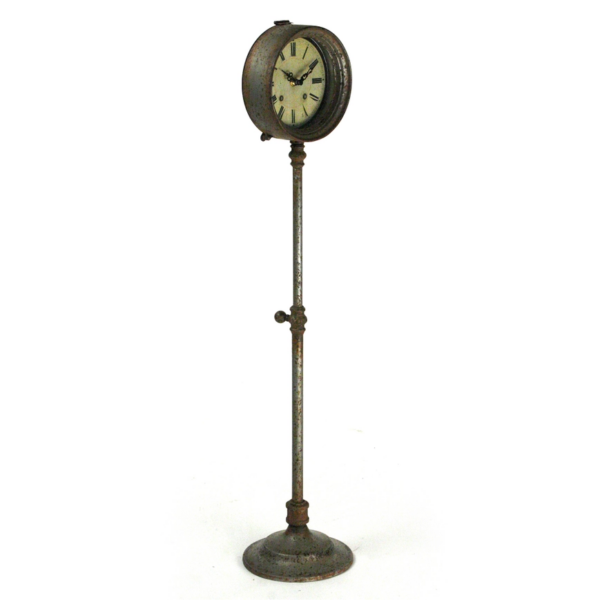 Pixie Iron Clock, Rustic Zinc - Image 3