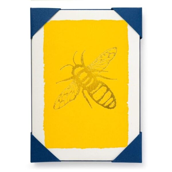 Gold Bee Notelet Cards, 5 Pack