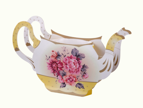 Truly Scrumptious Cardboard Teapot Flower Vase: A Whimsical Centerpiece - Image 3