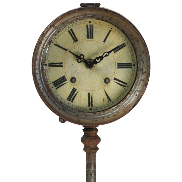 Pixie Iron Clock, Rustic Zinc - Image 4