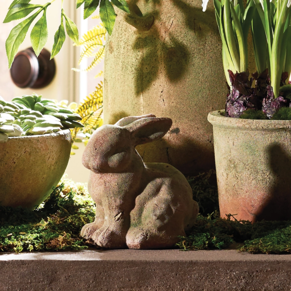 Weathered Garden Rabbit, 6" - Image 2