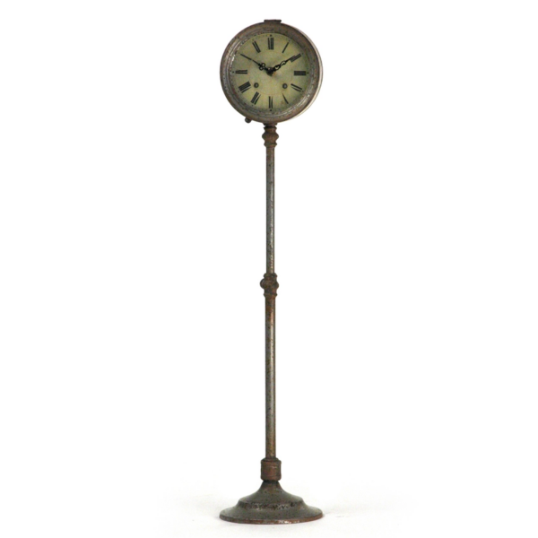 Pixie Iron Clock, Rustic Zinc