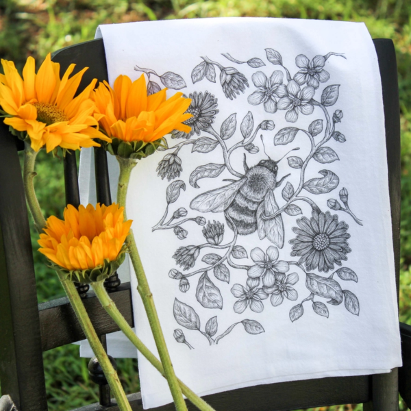 Native Apiary Tea Towel