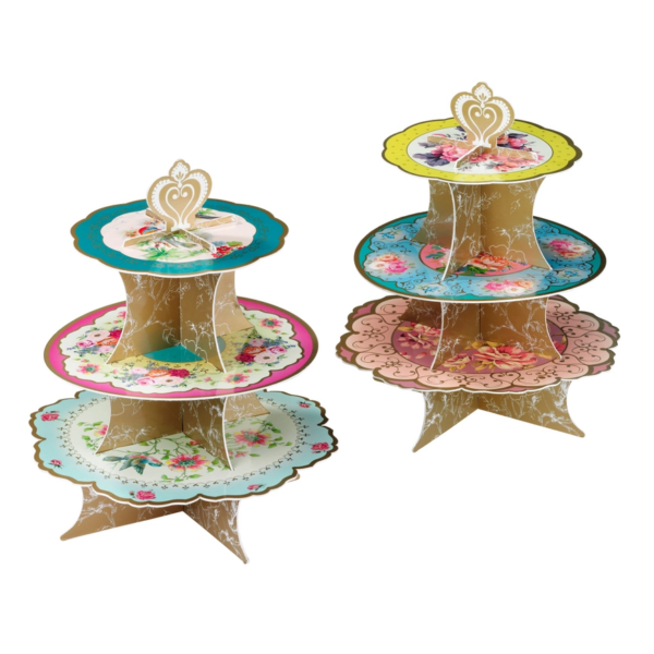 Truly Scrumptious 3 Tier Floral Cake Cardboard Stand