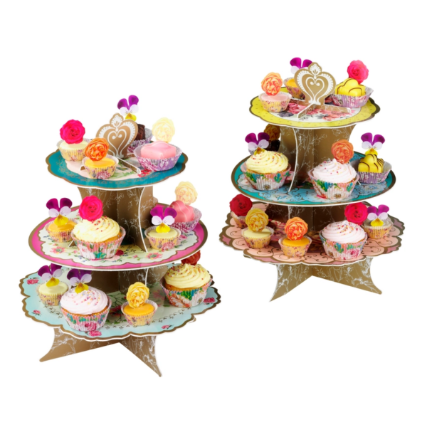 Truly Scrumptious 3 Tier Floral Cake Cardboard Stand - Image 6