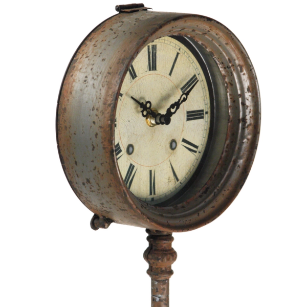 Pixie Iron Clock, Rustic Zinc - Image 2