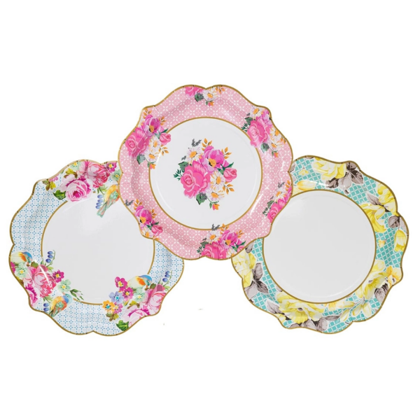 Truly Scrumptious, Floral Paper Plates, 24 Pack - Image 2