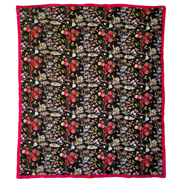 Kantha Throw, Snail in the Night, 50" x 60"