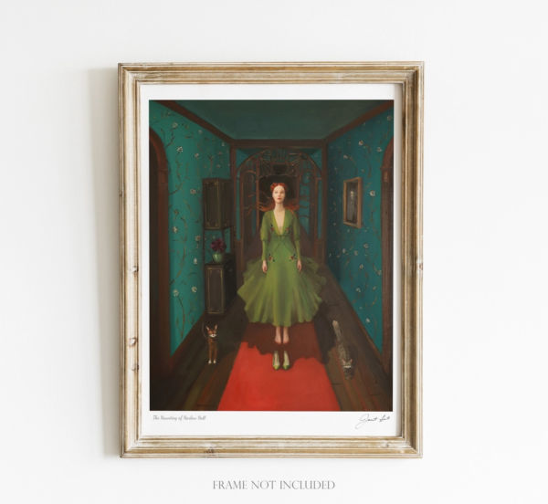 The Haunting of Harlow Hall, 8.5" x 11" Framed