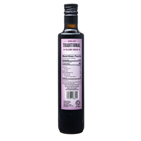 Texas Hill Country Olive Co. Traditional Balsamic Vinegar (500ml) - Image 2