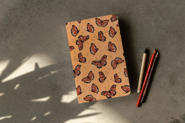 Embrace the Journey: Flying Monarch Layflat Journal Notebook - Image 4