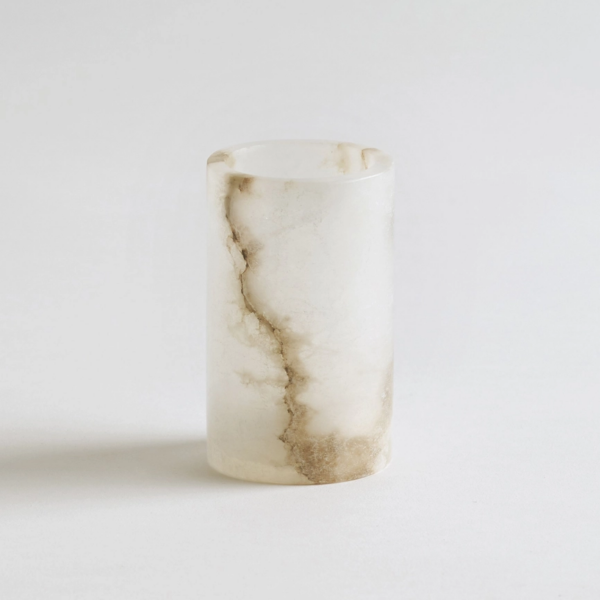 Warm Luminosity: Santo Alabaster Tealight Holder