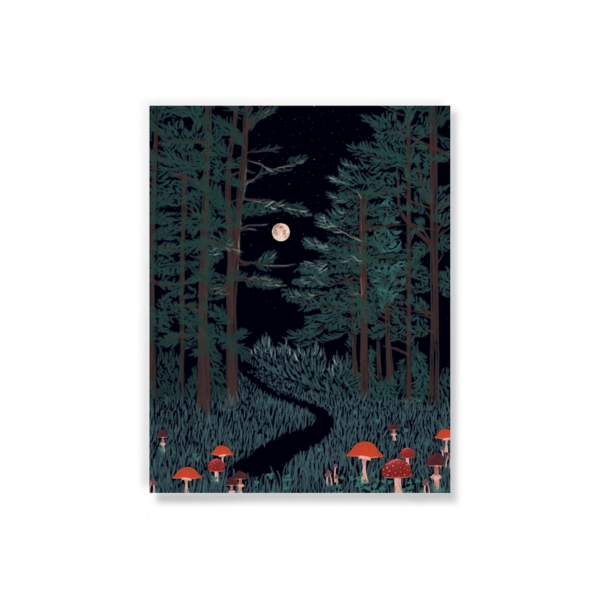 Moonrise Forest Layflat Journal Notebook: Unveiling Creativity in the Moonlight
