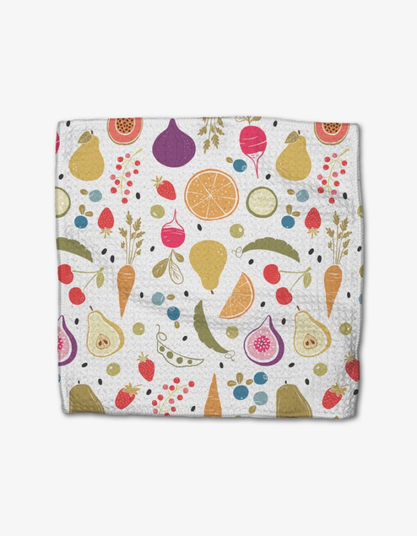 Farmers Market Dishcloth Set by Geometry: Eco-Friendly Cleaning Power (3-Pack, 10"x10") - Image 2