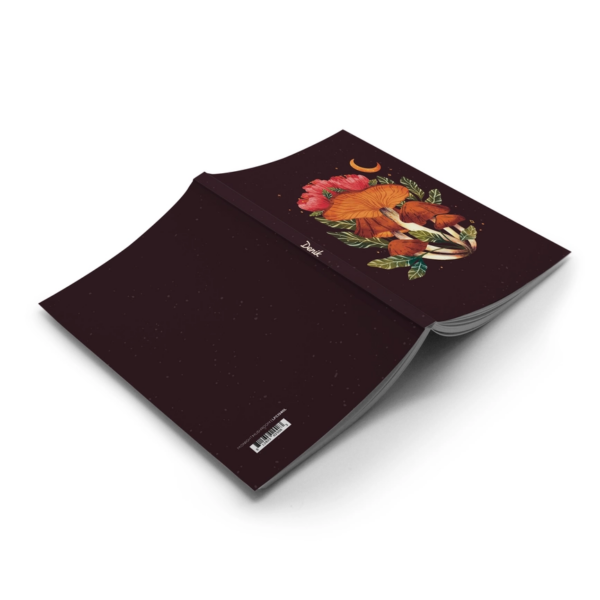 Unveiling the Mysteries: Midnight Mushroom Layflat Journal Notebook - Image 2