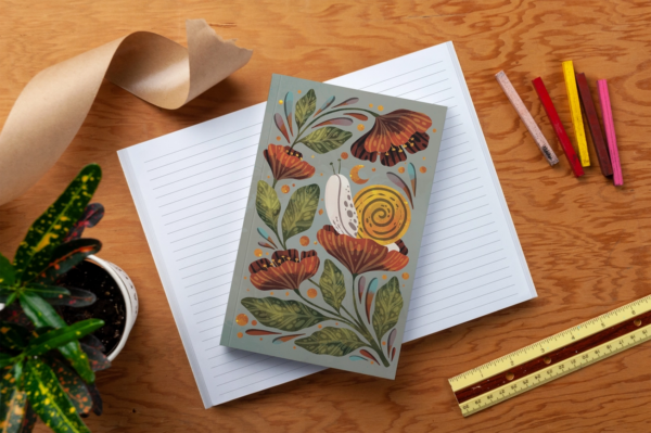 Seek Slow Wonder: Moonlight Snail Classic Layflat Notebook - Image 4