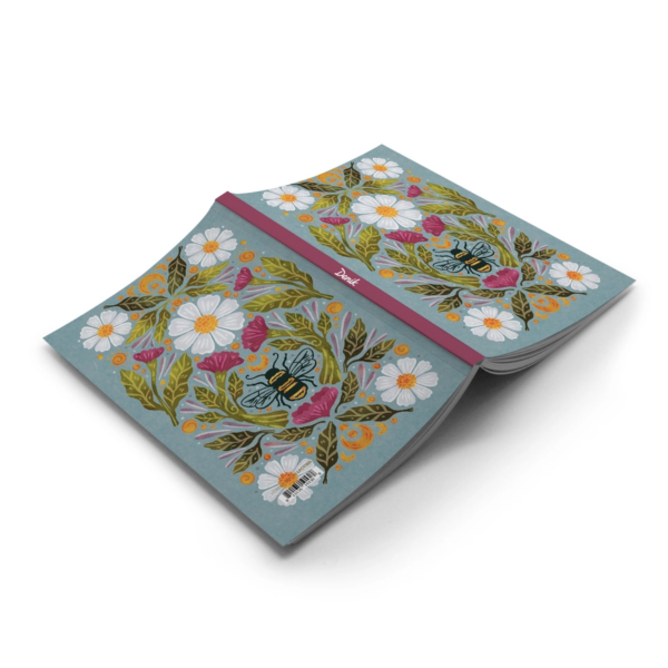 Savor Every Note: Honeybee Tea Classic Layflat Journal Notebook - Image 2