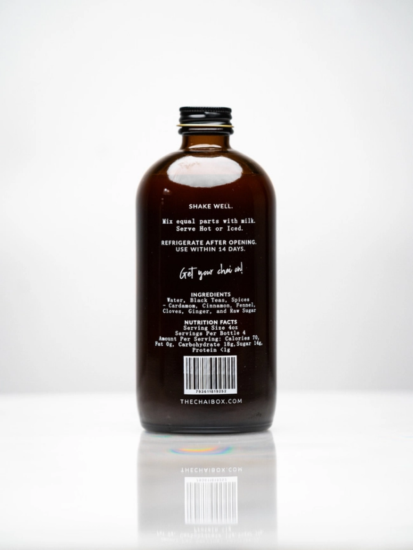 Sweetened Chai Concentrate: Delicious and Easy Homemade Chai in Minutes (16oz Glass Bottle) - Image 3