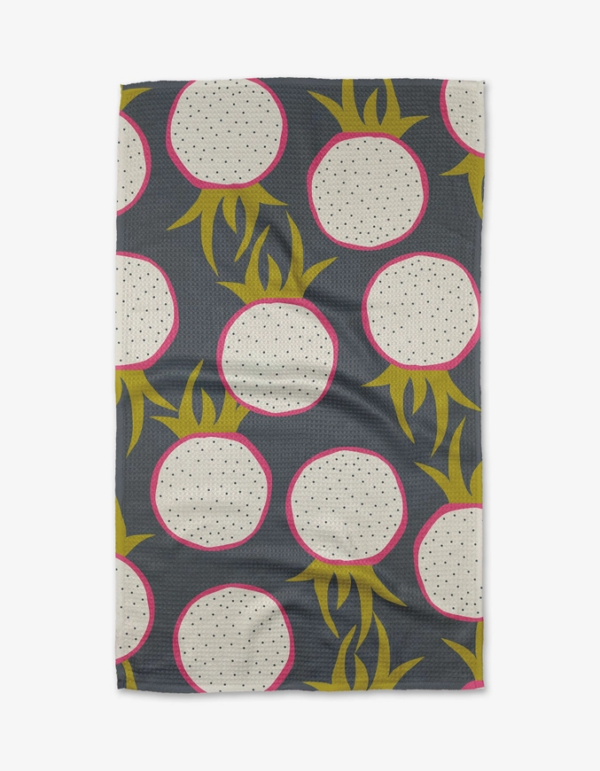 Embrace the Tropics with the Dragon Fruit Frolic Tea Towel!