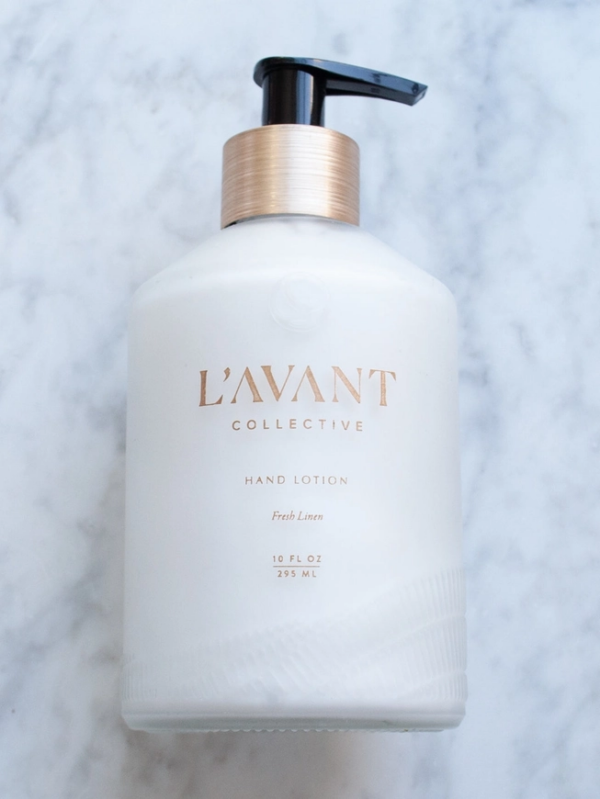 L'AVANT Fresh Linen Hand Lotion (Glass Bottle) | Luxurious, Hydrating Lotion for Dry Hands - Image 2