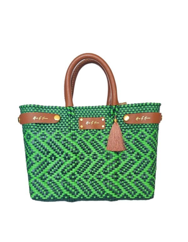 Mini Less Pollution Convertible Crossbody Bag - Emerald: Sustainable Style on the Go - Image 4