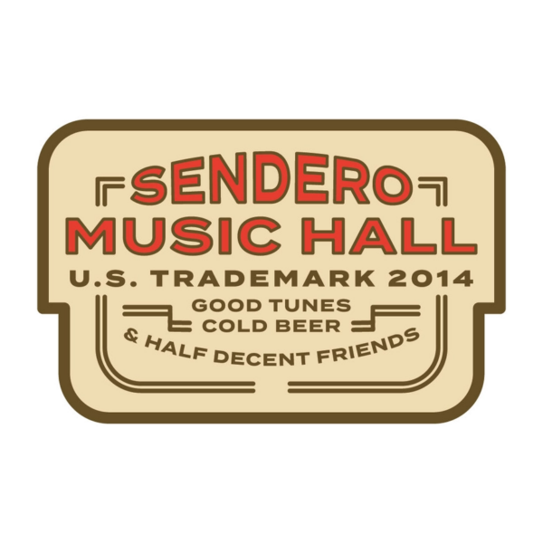 Sendero Sounds - Music Hall Matte Vinyl Sticker (4.0" x 2.7")