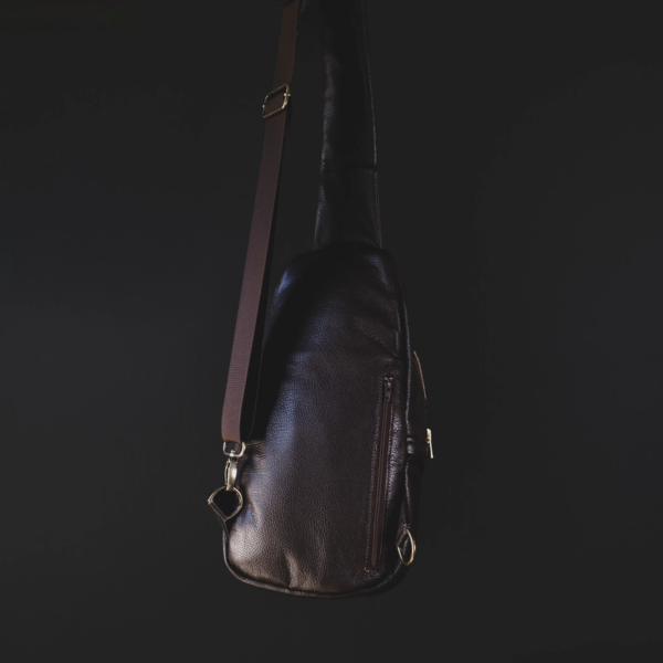 Sustainable Sophistication on the Go: Reclaimed Dust Bag Sling Bag - Image 3